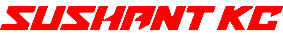 Sushant KC wordmark